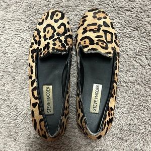 Steve Madden Cheetah Mohair Loafers